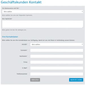 hermes kontaktformular